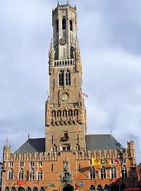 Belfry and cloth hall, Bruges (Brugge), Belgium
