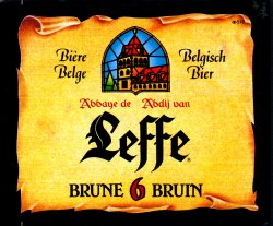 belgium beer Leffe Brune